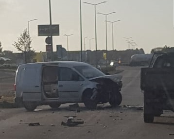 Acidente aparatoso na Rua de Coruche