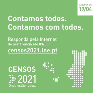 3 de maio é o último dia em que a população do concelho pode responder aos Censos 2021