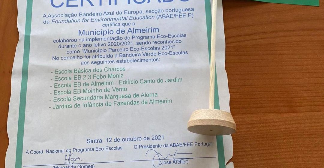 Município de Almeirim distinguido com prémio Eco-Escolas