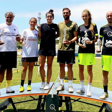 Leonor Pinho em 2º lugar em Mixed Doubles na 6ª etapa do Circuito Nacional de Teqball