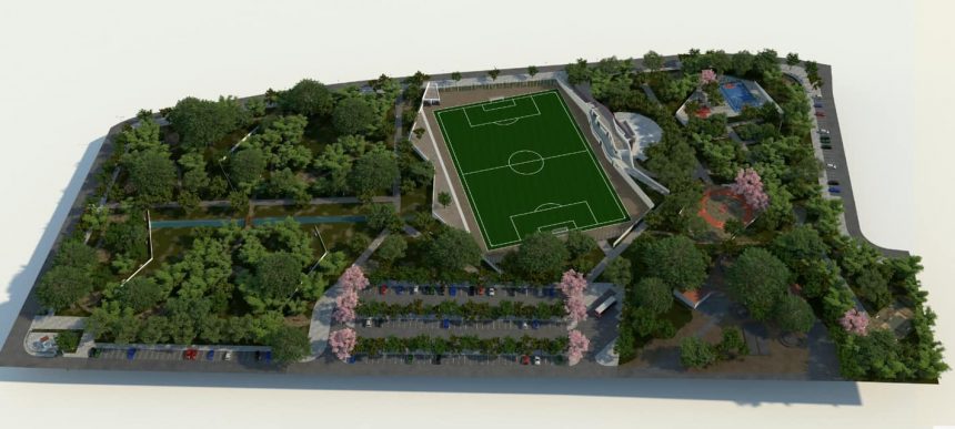 Câmara inicia construção de parque e campo de futebol em Benfica do Ribatejo