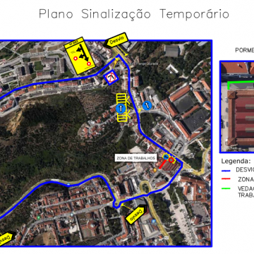 Acesso ao planalto de Santarém com alterações devido a obras no mercado