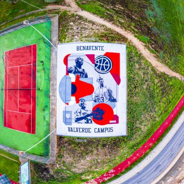 João Domingos eterniza trio dos Chicago Bulls no campo de Basket em Benavente