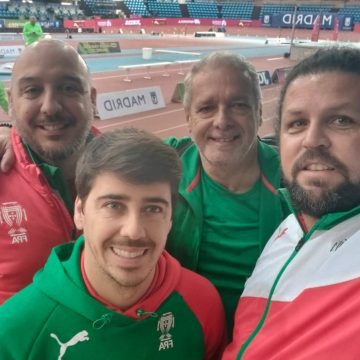 Daniel Leandro em formação em Belgrado e em competição em Madrid