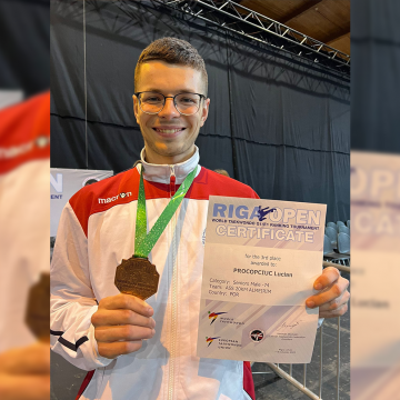 Lucian Procopciuc conquista medalha de bronze no Open de Riga