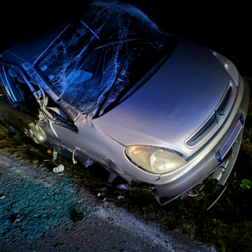 Condutor abandona local de acidente na estrada entre Tapada e Alpiarça
