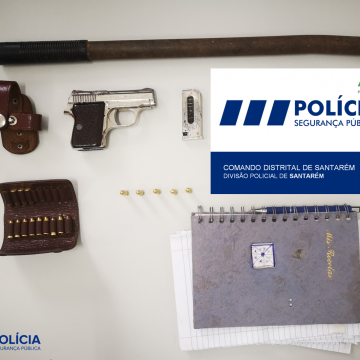 Homem detido pela PSP por posse ilegal de arma e extorsão