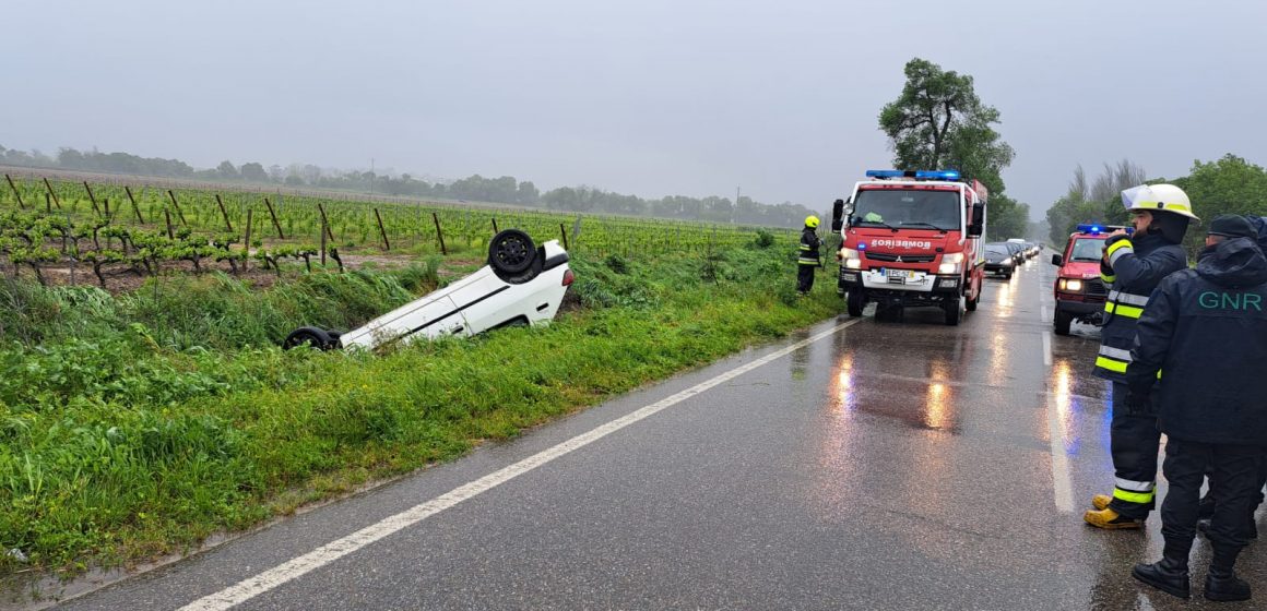 Despiste provoca um ferido grave na EN 114 em Almeirim