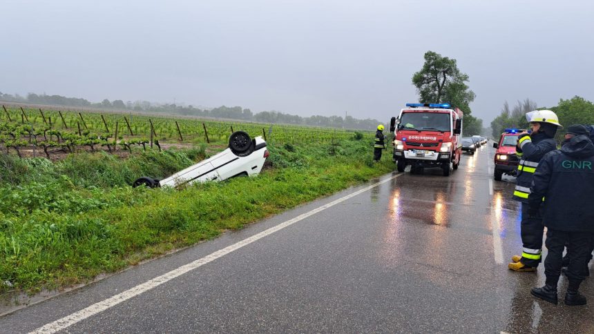 Despiste provoca um ferido grave na EN 114 em Almeirim